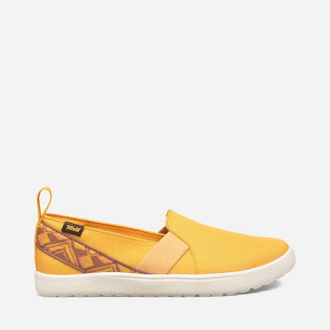 Teva Women's Voya Slip On Shoes 3210-793 Cayambe Sunflower Sale UK